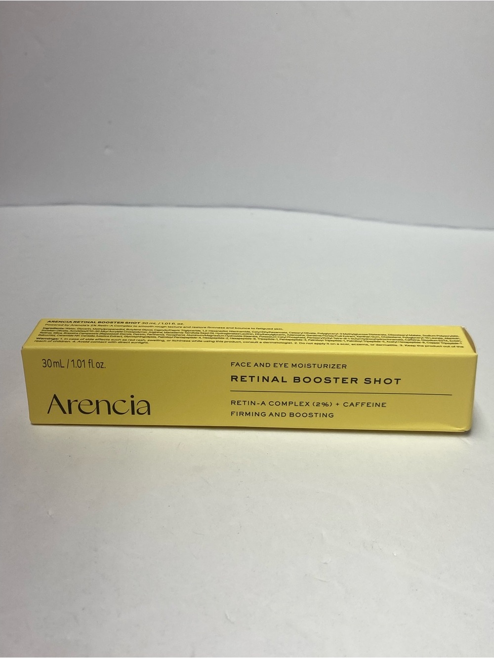Retinal Booster Shot Face & Eye Moisturizer - Yellow